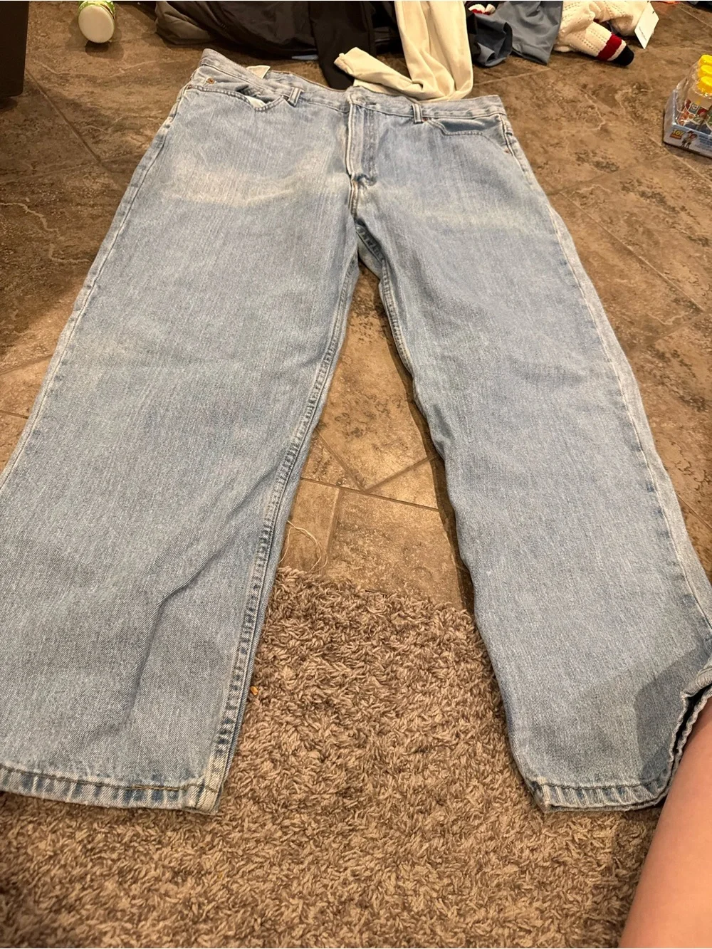 🤍Men's Light Blue Levi’s 550 straight Fit Jeans W43 L30